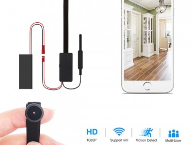 Camera quay lén siêu nhỏ V99-X Wifi cam lồi góc quay rộng có hộp tản nhiệt