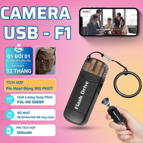 Camera Ngụy Trang Mini Giá Rẻ 2026 : Camera USB F1
