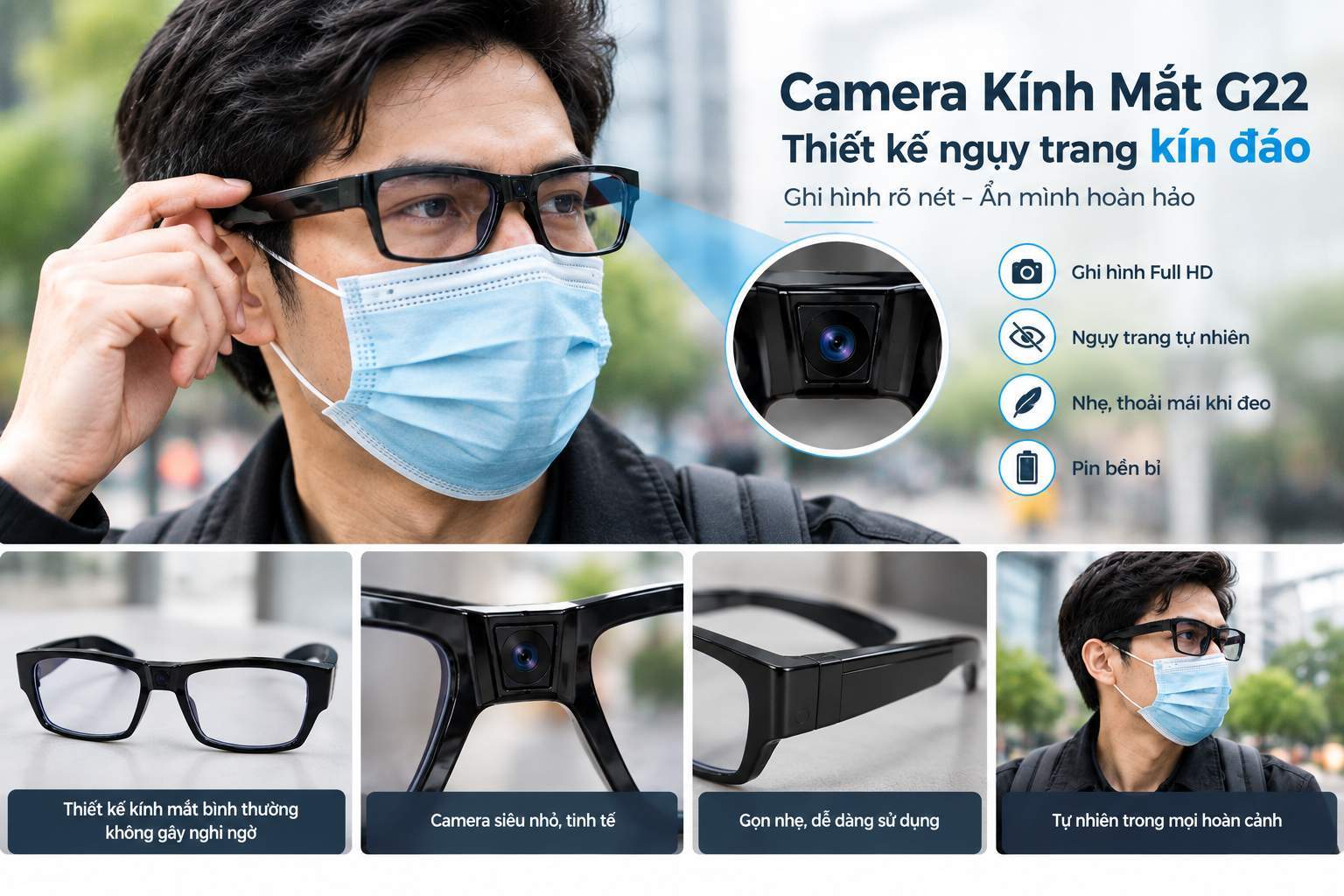mắt kính camera g22